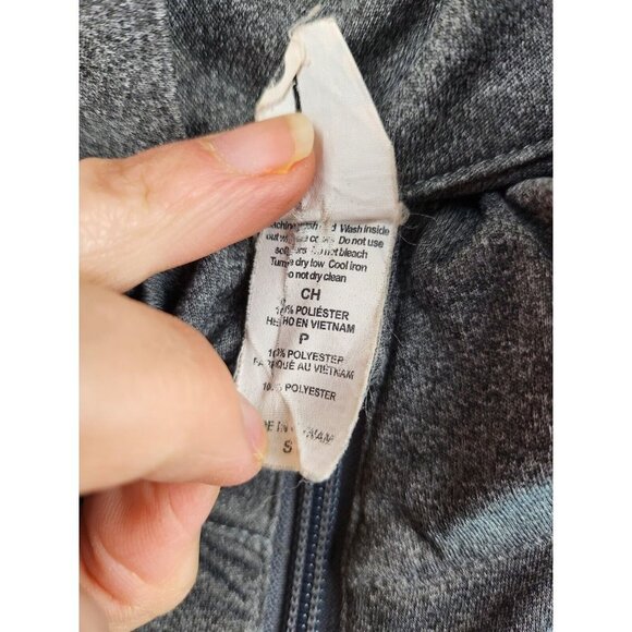 Alo Gray 1/4 Zip Long Sleeve Activewear Pullover Top Small - Picture 4 of 7